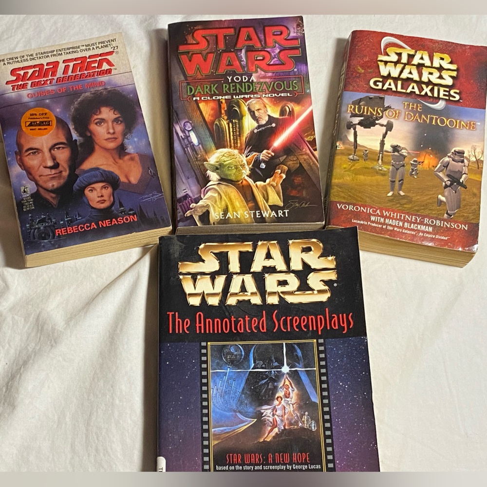 Star Wars and Star Trek Book Collection